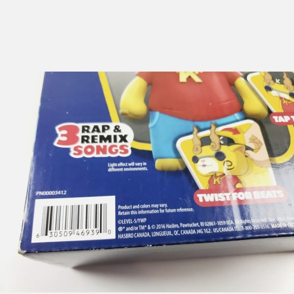 YO-KAI WATCH Figure HIP HOP HERO KOMAJIRO, Rap & Remix Songs Hasbro - Picture 8 of 9